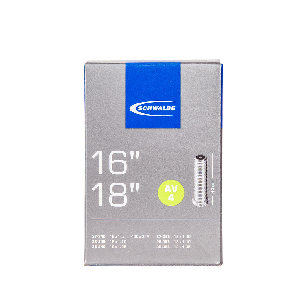 Schwalbe Brompton AV4 16 x 1.3/8 - 1.35 Schrader 40mm Valve (28/37-340/355)