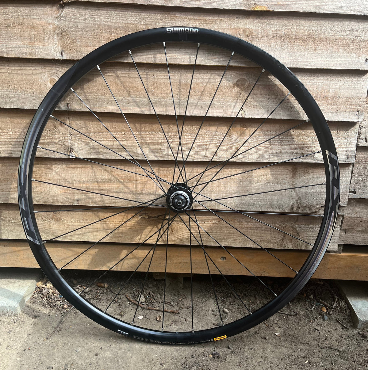 Shimano RX010 700c Front Wheel Disc Quick Release Black 24mm Road Rim