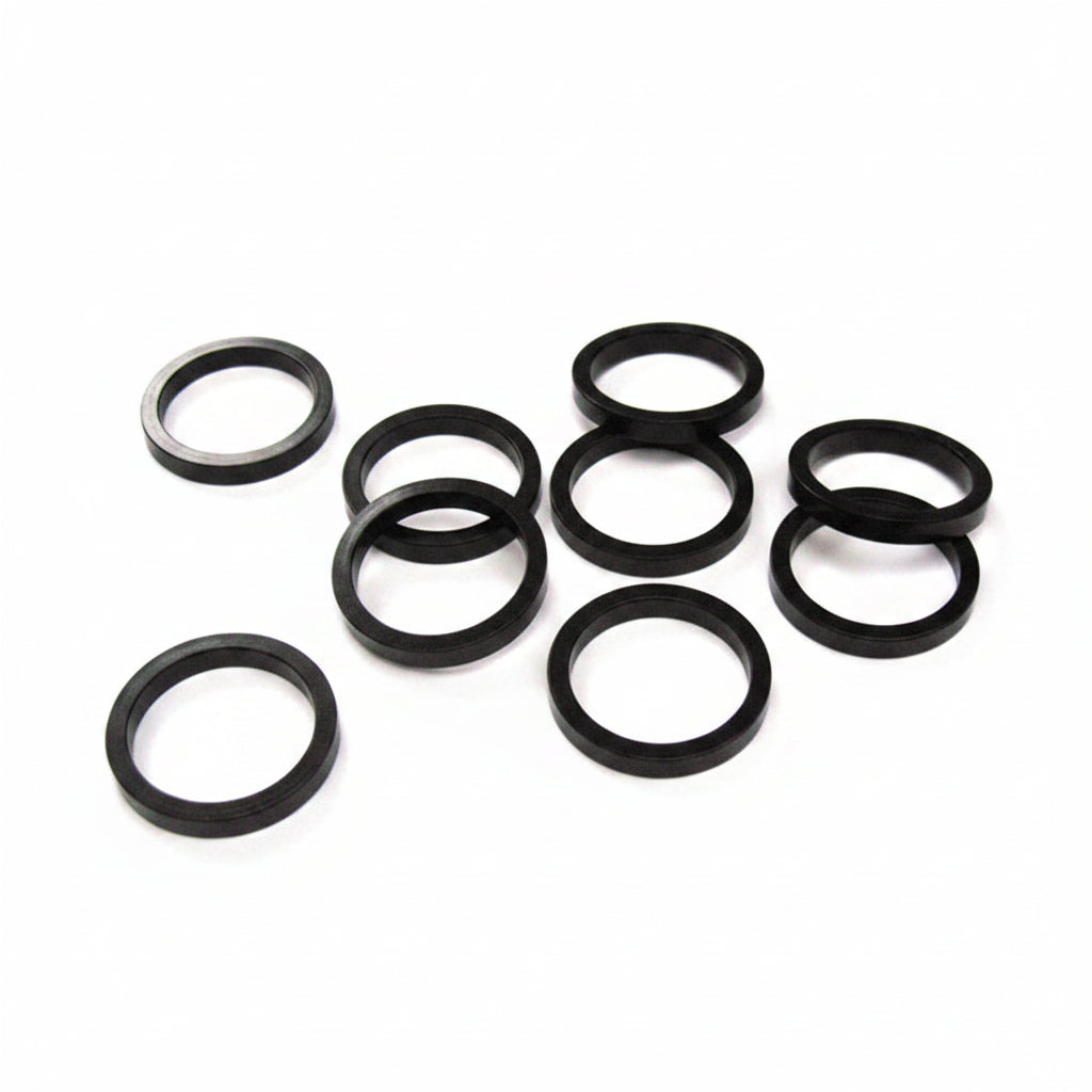 Alloy A-Head Set Spacer - Black, 28.6mm (1 1/8') x 5mm height (each)
