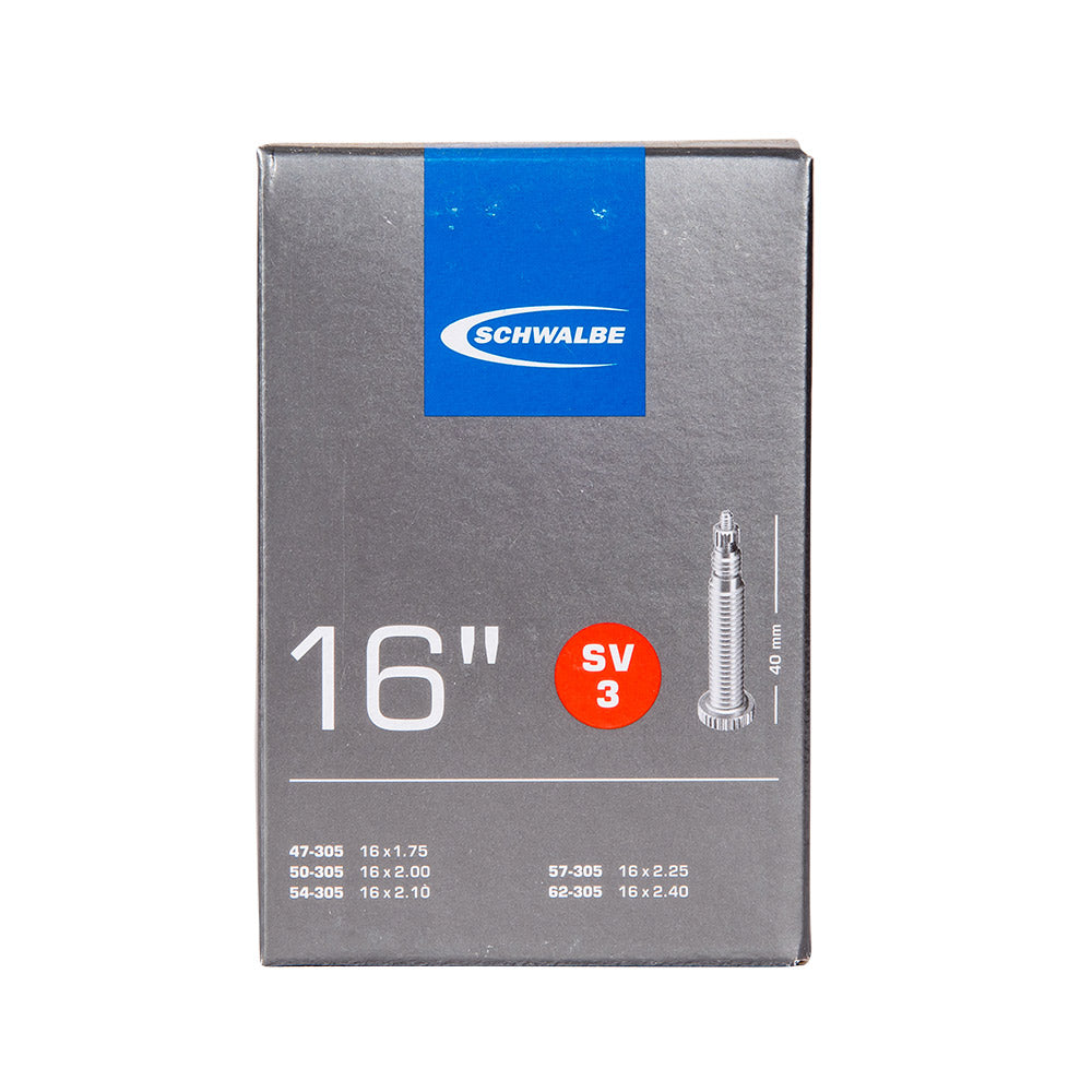Schwalbe SV3 16 x 1.75 - 2.40 Presta 40mm Valve (47/62-305)